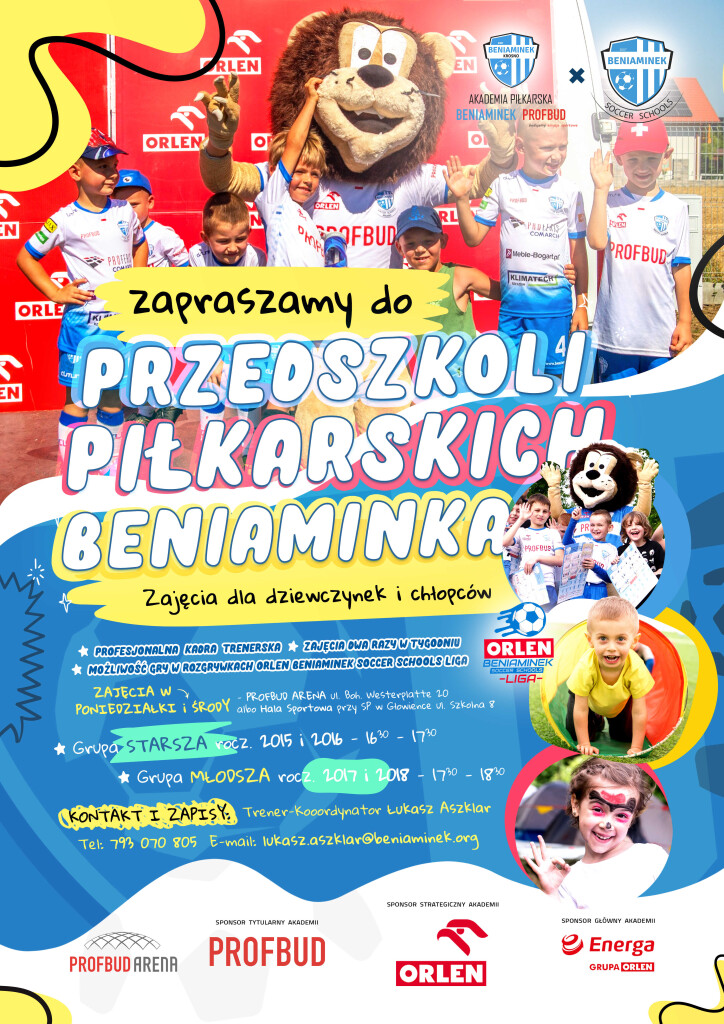 Przedszkola Pilkarskie Beniaminka_plakat a3 low
