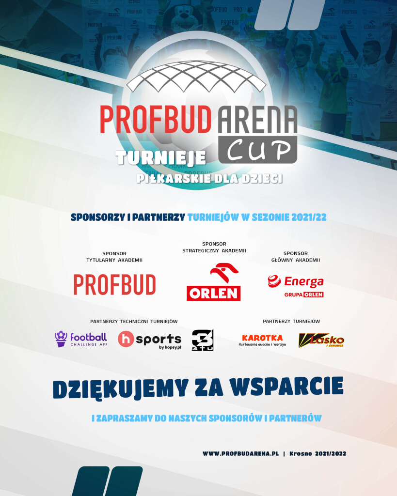 Podziękowanie sposnorom PAC po 11 turniejach 2021_2022